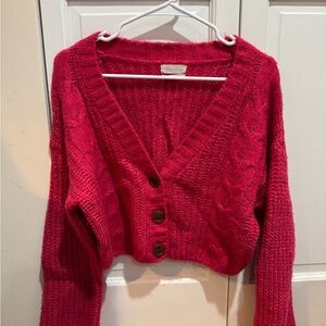 Urban Outfitters Cable Knit Sweater + Tube Top